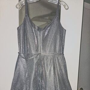 XXL Juliet Silver Sparkle short dress